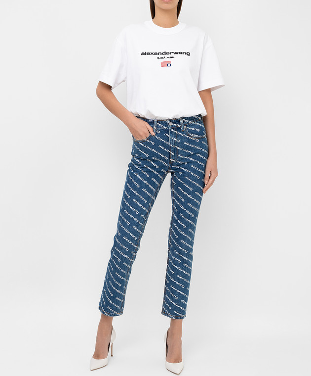 Alexander Wang Футболка с рельефным логотипом UCC1211344 изображение 2