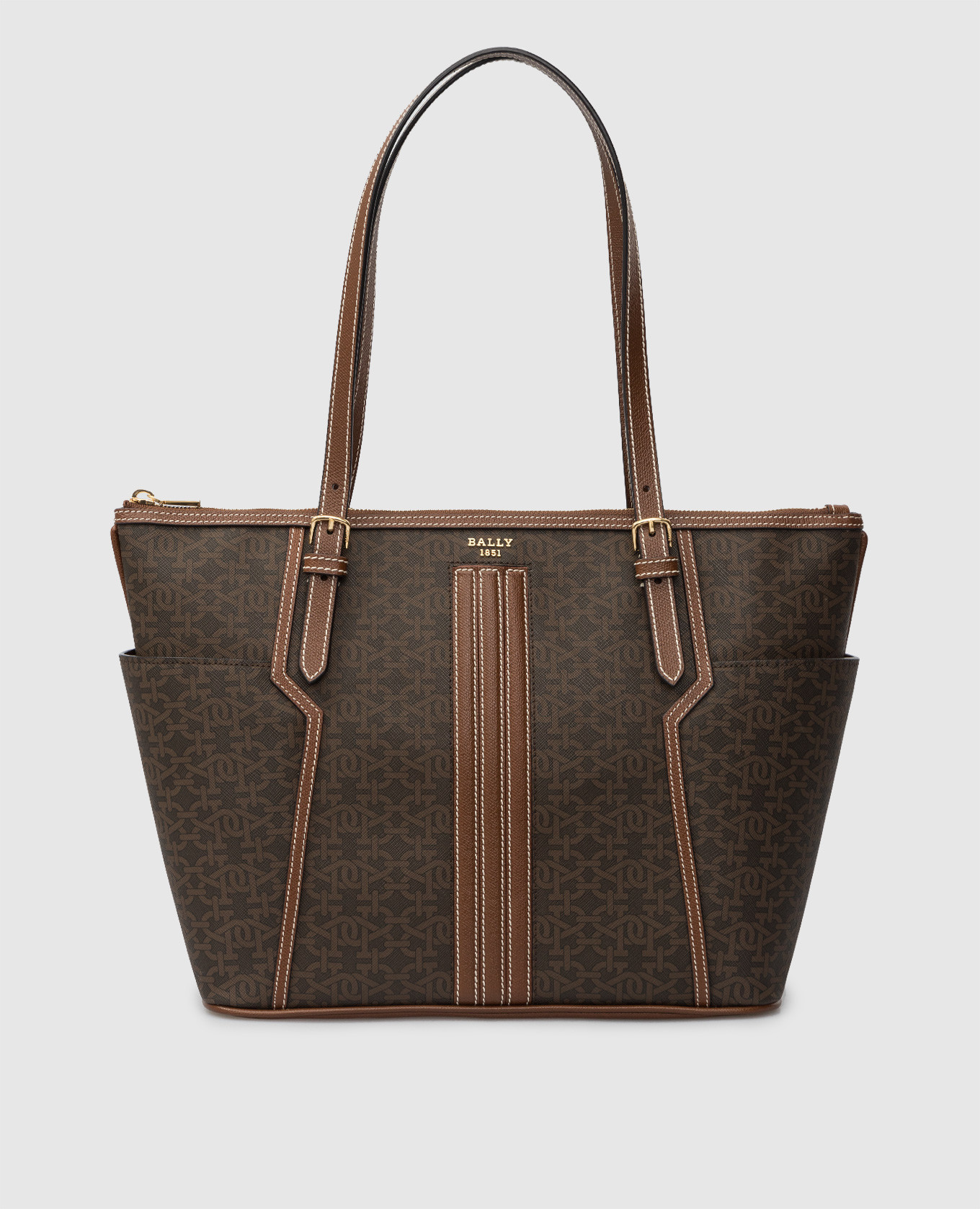 

Сумка-тоут Damirah в узор Bally, Коричневый, Сумки