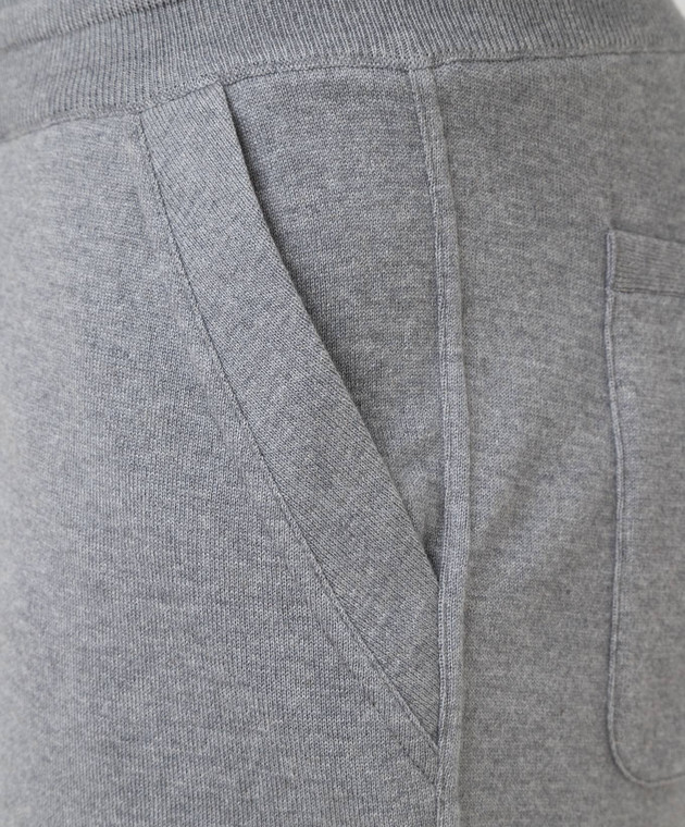 Loro Piana Сірі спортивні штани з шовку і кашеміру F2FAI1524 зображення 5