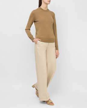 Bottega Veneta Бежевые брюки 644546VF4T0
