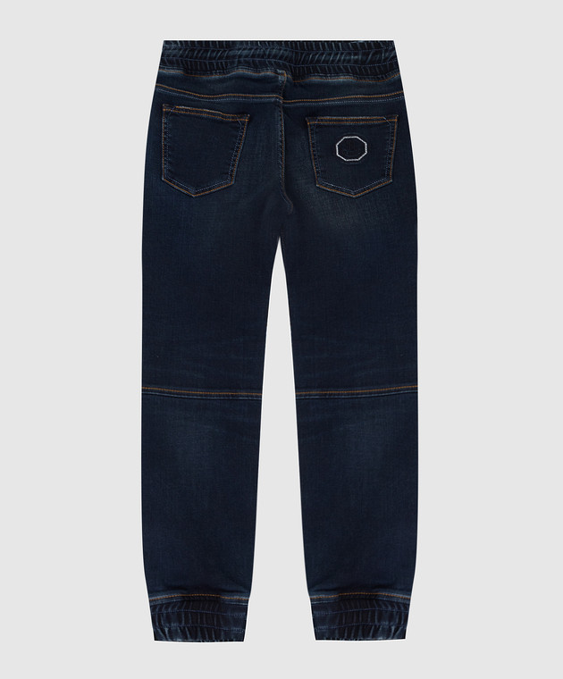 Stefano Ricci Дитячі джинси з ефектом потертості YST64021201614 зображення 2