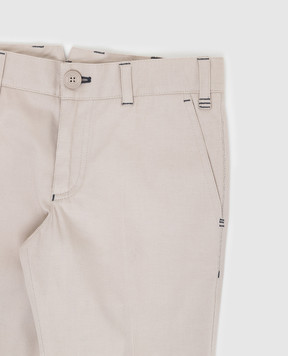 Stefano Ricci Детские бежевые брюки YAT8200010VAL011