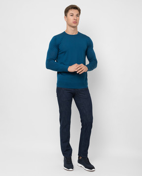 Loro Piana Бирюзовый джемпер из шерсти FAI1916