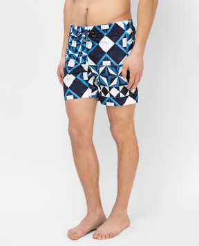 Dolce&Gabbana Синие шорты для плавания M4B23THSM33