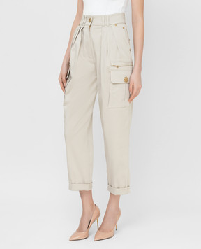 Balmain Бежеві штани карго VF15743D086