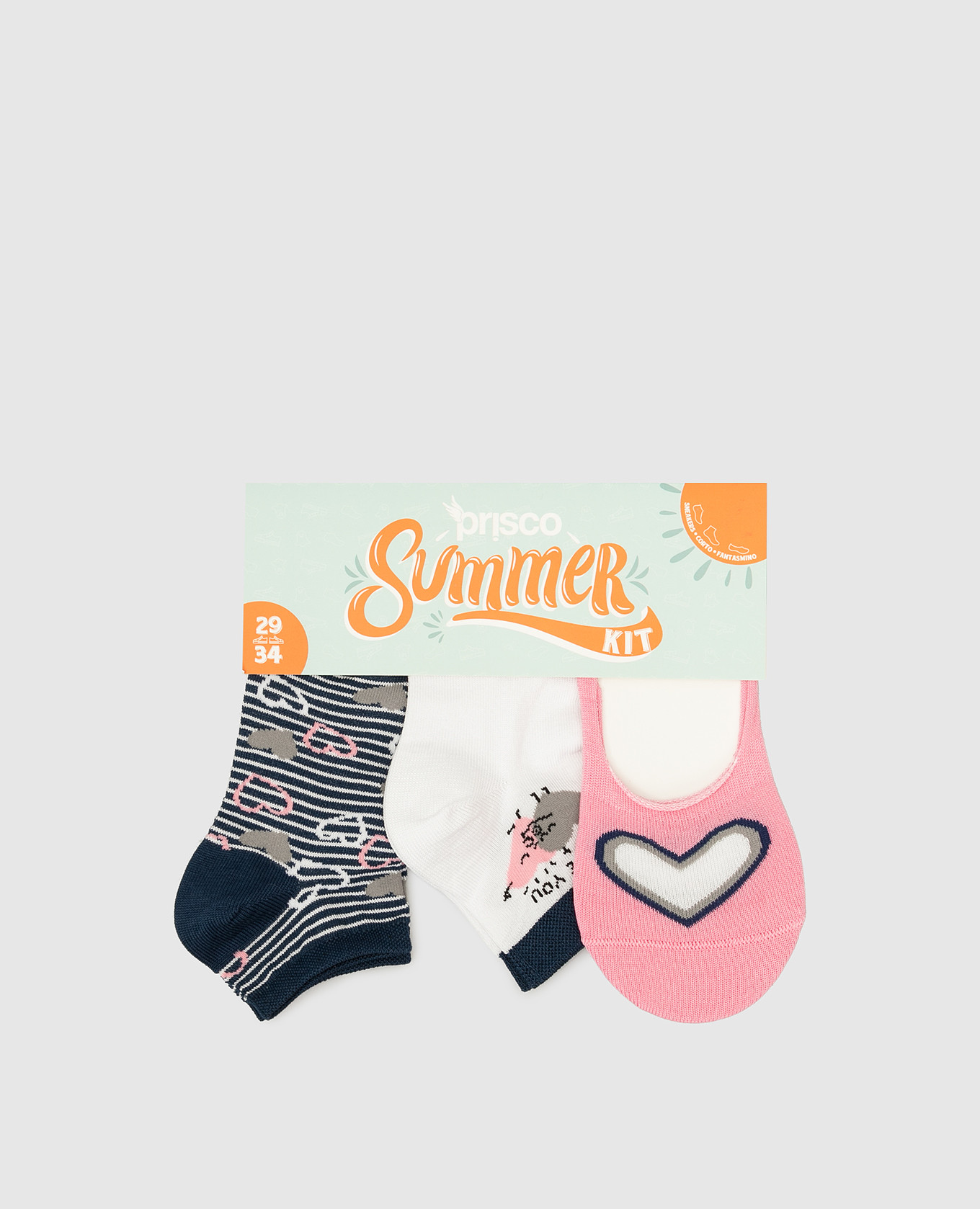 Children's set of socks with patterns