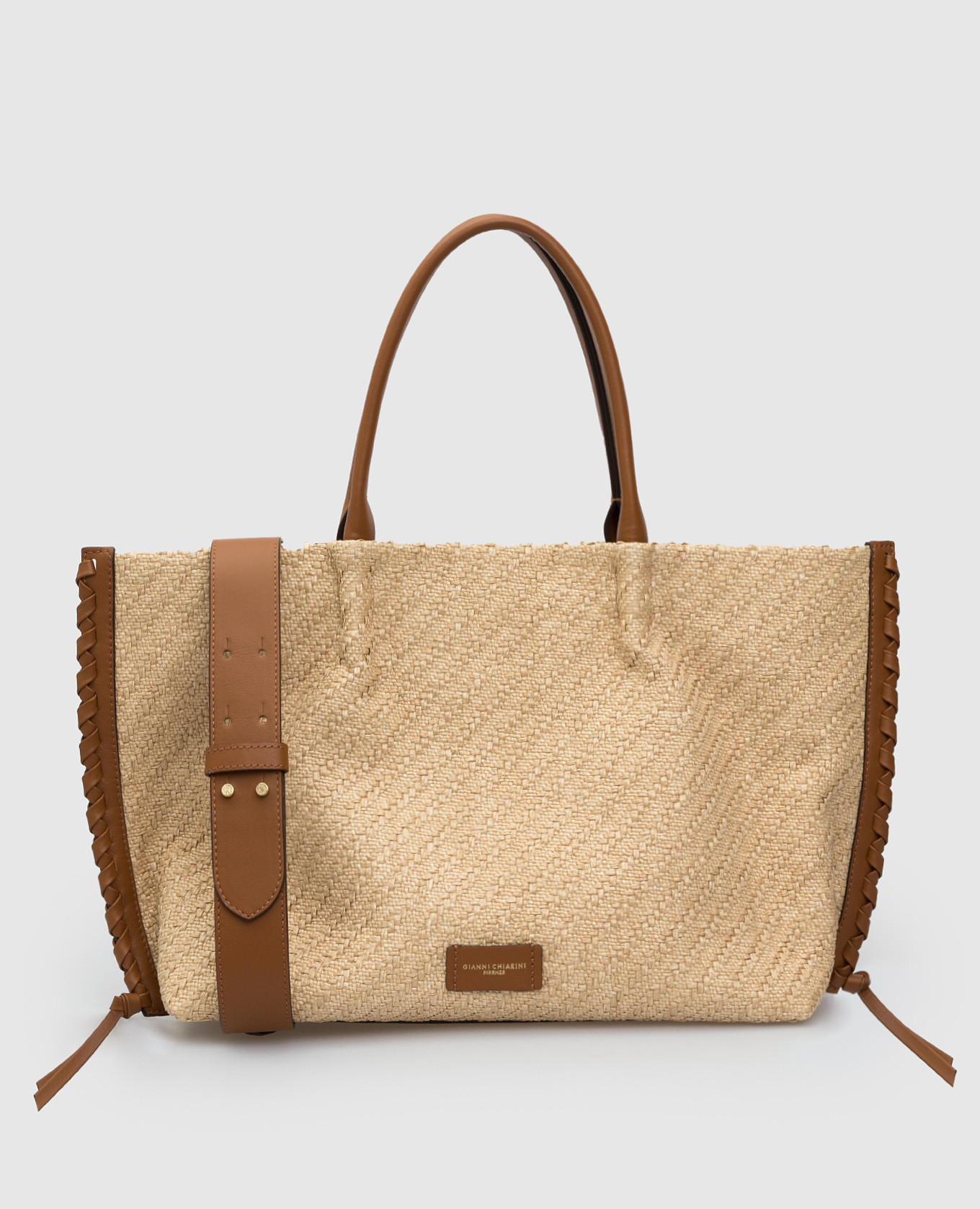 

Сумка-тоут Twenty из рафии Gianni Chiarini, Бежевый, Сумки