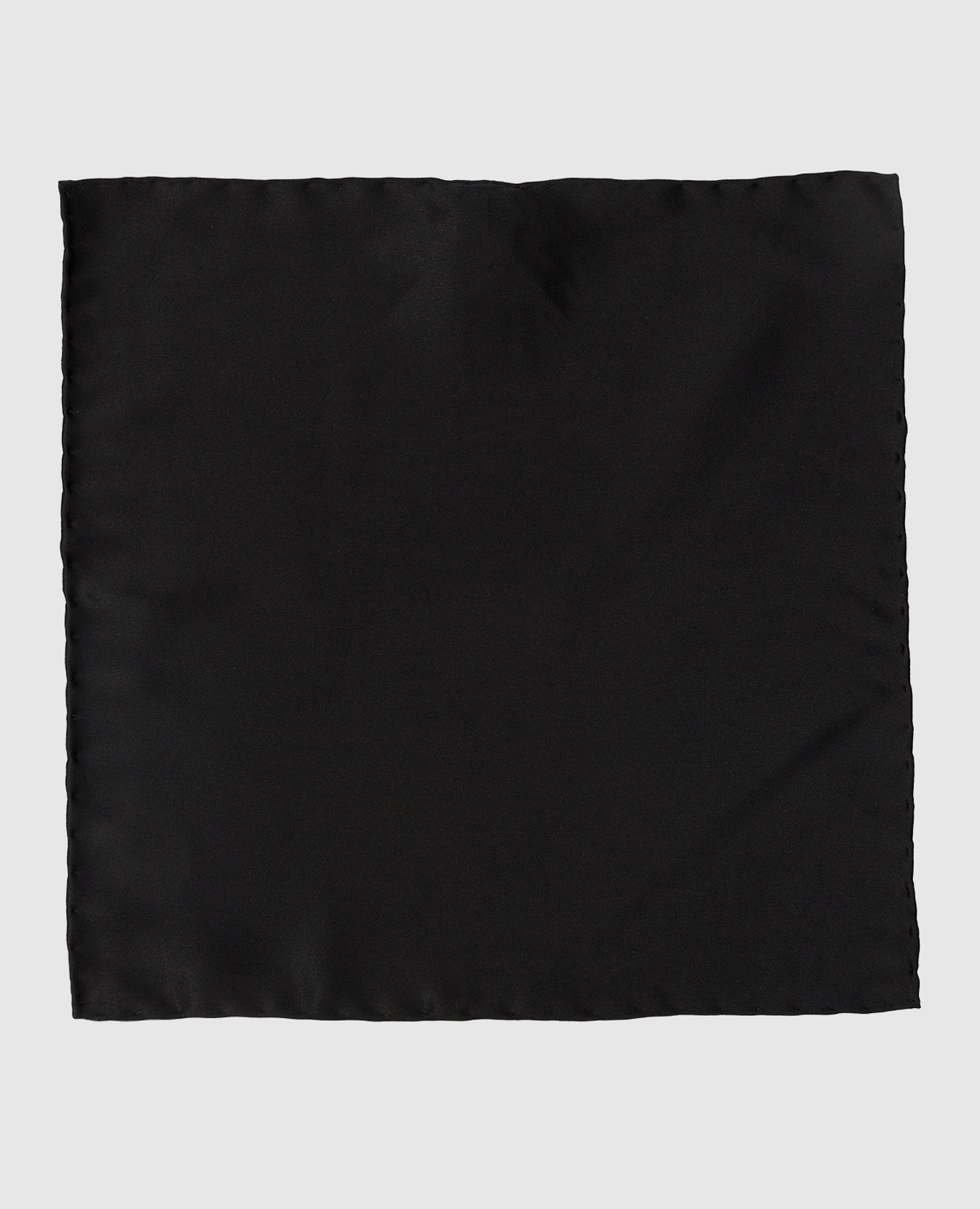 Детский черный шелковый платок