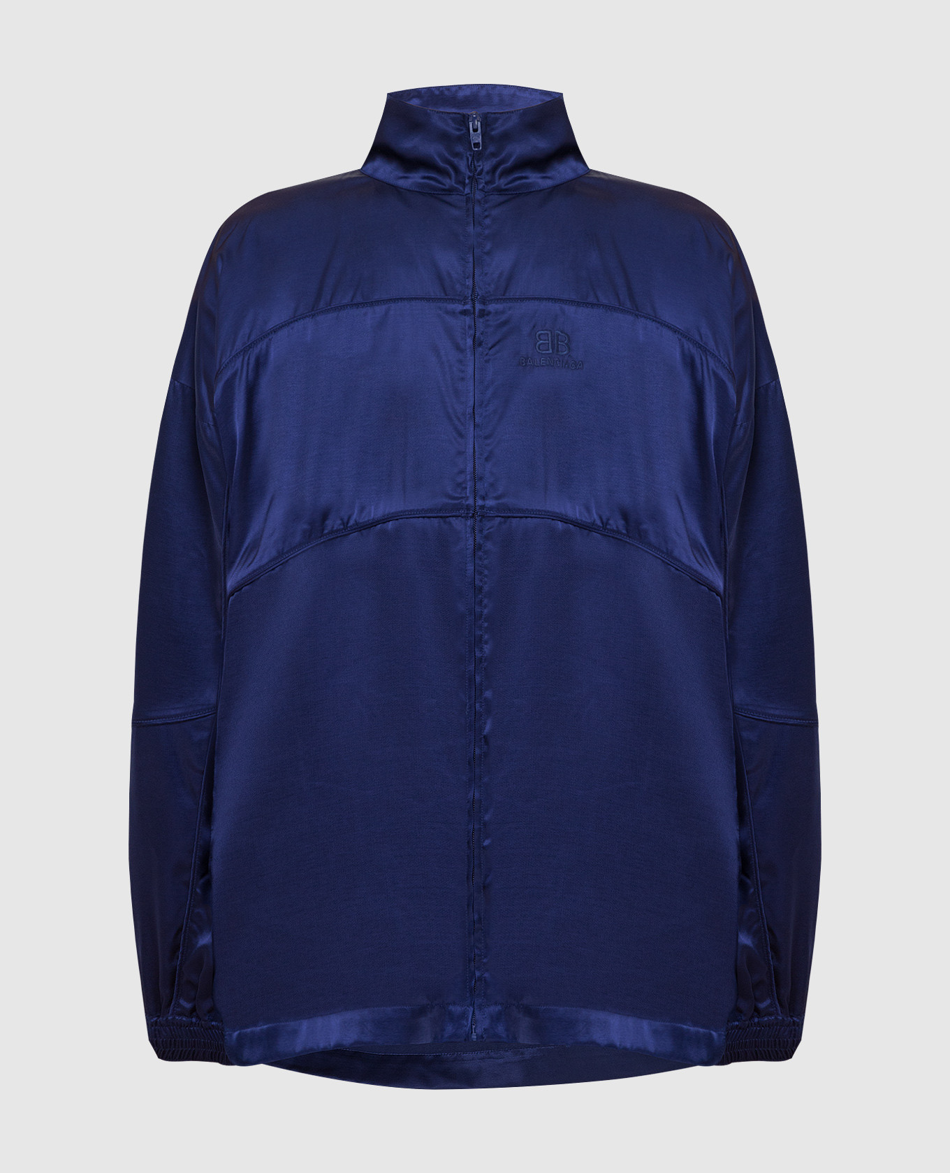 

Куртка oversize с вышивкой логотипа Balenciaga, Синий, Куртки