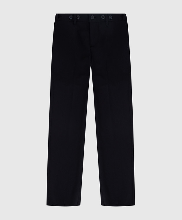 Stefano Ricci Children's black wool trousers Y1T9000000W0004D