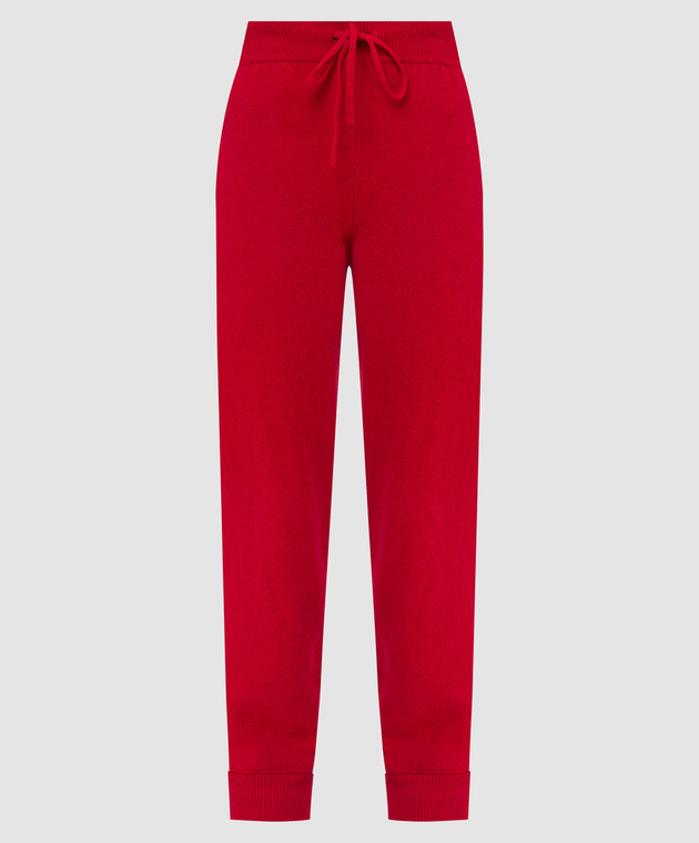 Babe Pay Pls Red wool and cashmere joggers DFB034