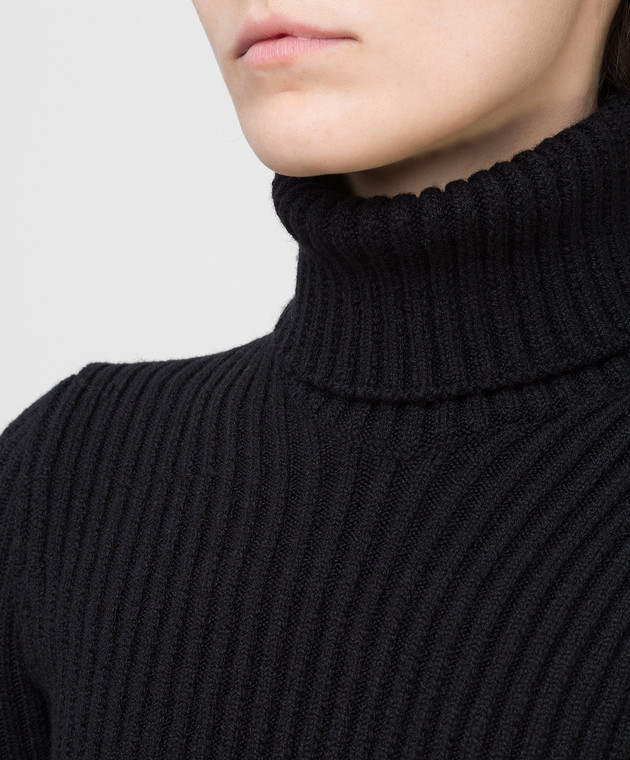 Bottega Veneta Черный свитер из шерсти 641065V08G0 изображение 5
