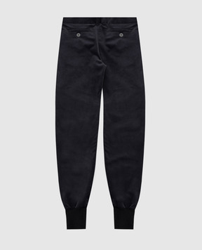 Stefano Ricci Дитячі сірі велюрові джоггери YAT6S40030RS0002