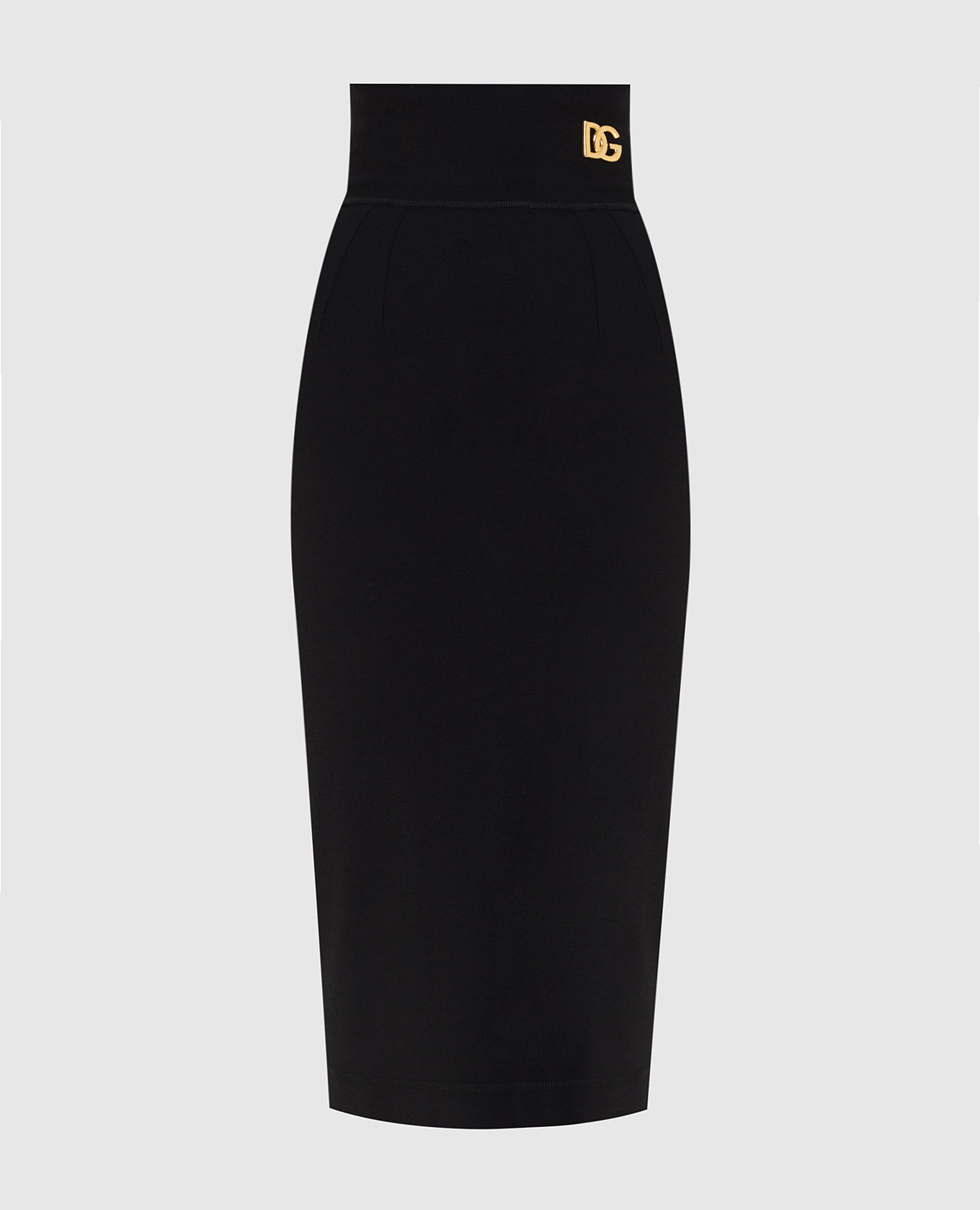 

Юбка миди с эмблемой Dolce&Gabbana, Черный, Юбки Миди