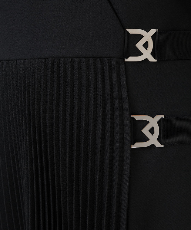 David Koma Черное платье из шерсти AW20DK61D изображение 5