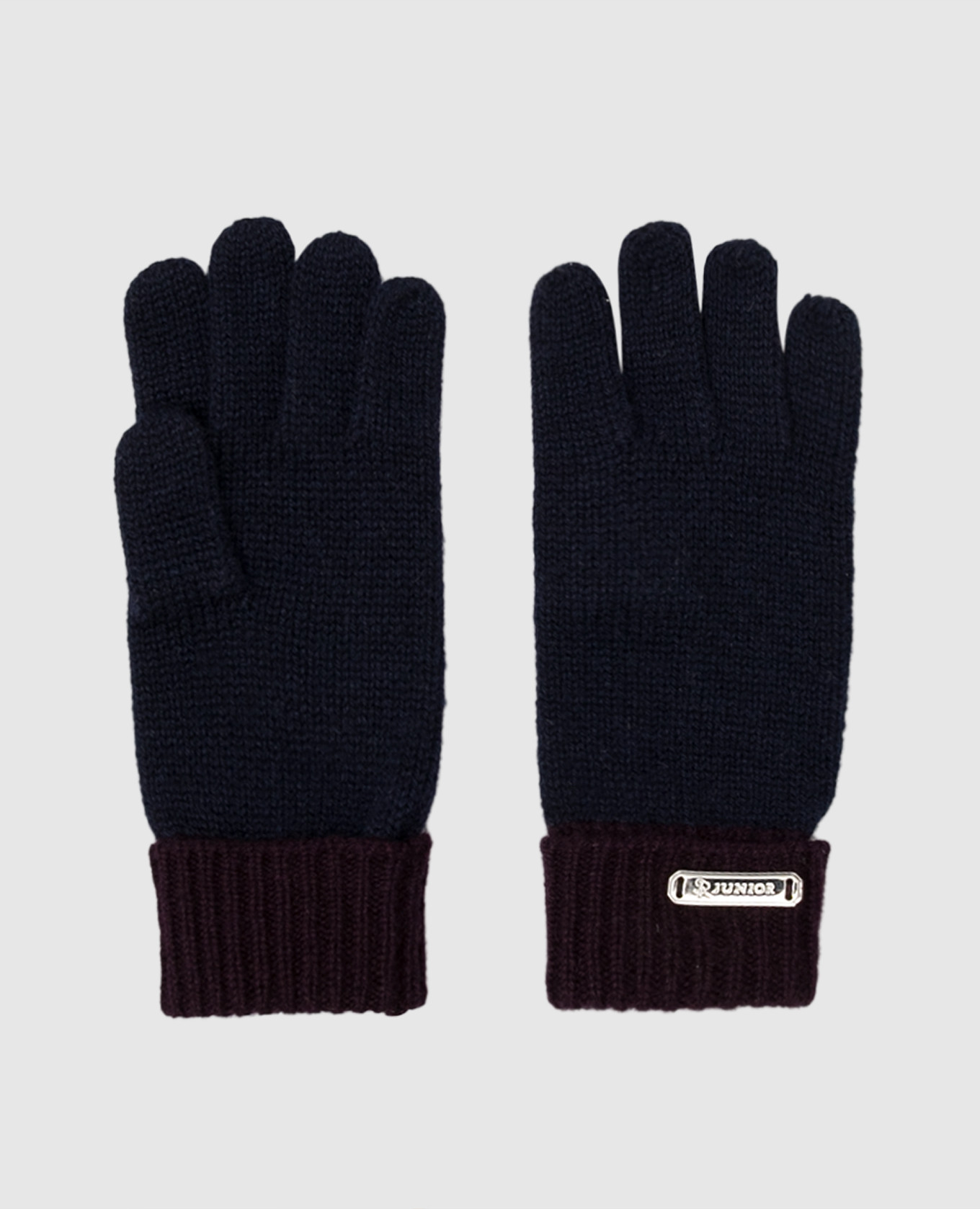 

Детские темно-синие перчатки из кашемира, Синий, Перчатки