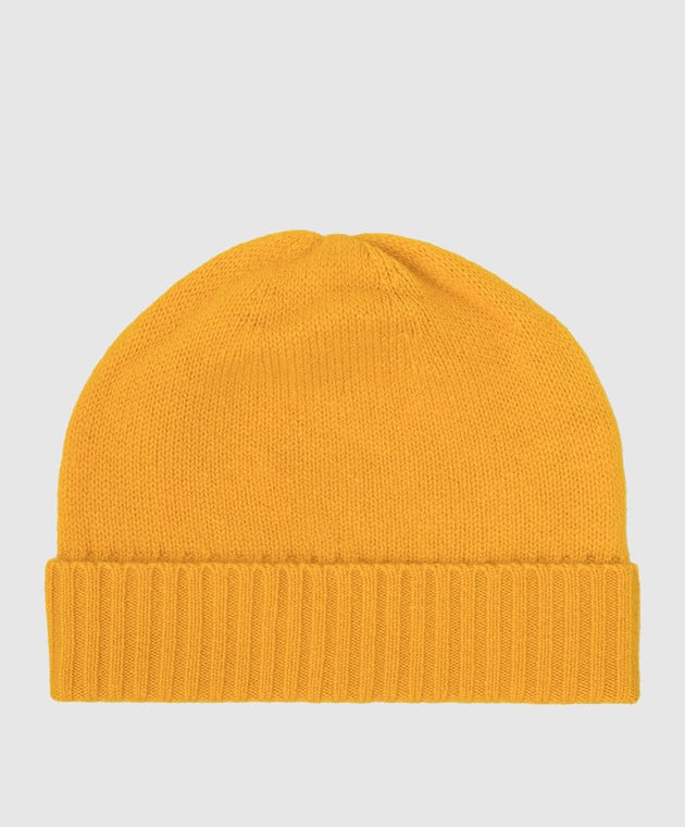 Allude Желтая шапка-бини из кашемира 21511245