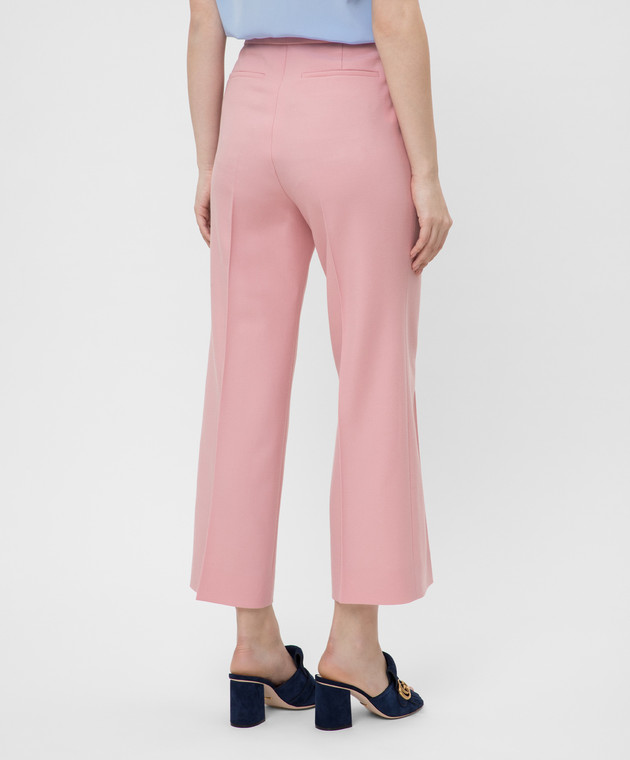 Gucci Розовые брюки из шерсти 557774 изображение 4