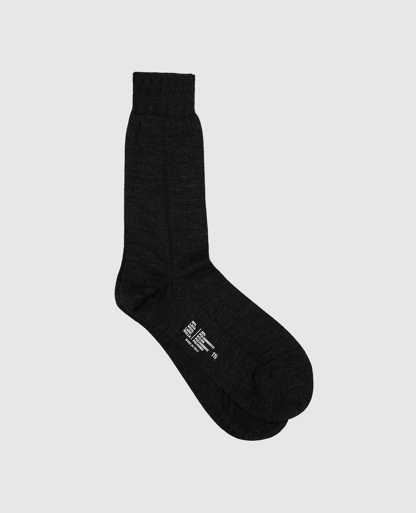 Темно-серые носки из шерсти