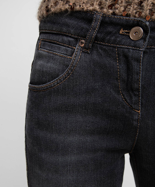 Brunello Cucinelli Темно-серые джинсы MP83PP5495 изображение 5