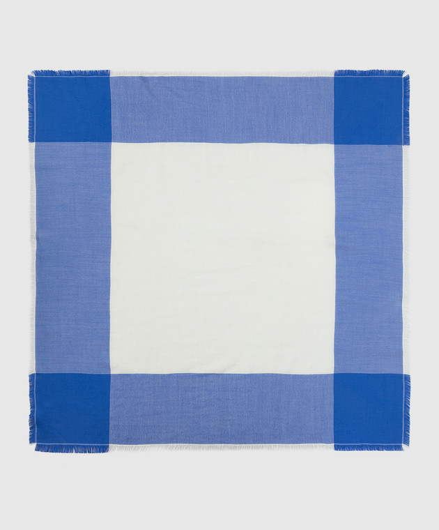Loro Piana Синий платок из кашемира и шелка F3FAF8209