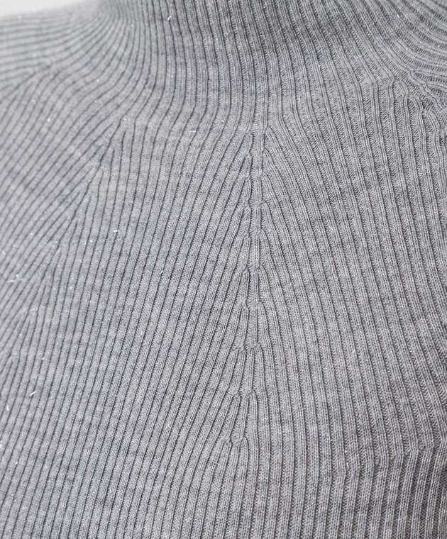 Peserico Сірий джемпер з  вовни з люрексовой ниткою S99164F1409771 зображення 5