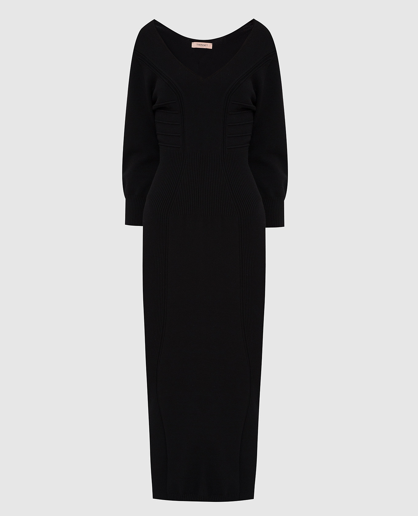 

Черное платье-футляр, Черный, Платья Миди