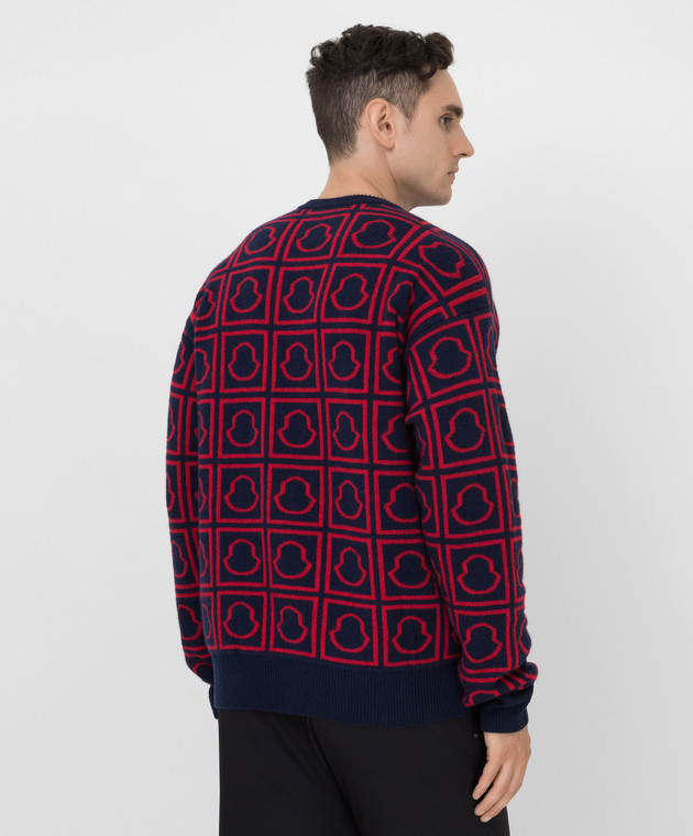 Moncler Wool sweater in emblem pattern 9C00016M1242 image 4