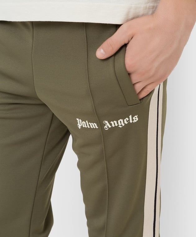 Palm Angels Спортивные брюки с лампасами и принтом PMCA007F21FAB002 изображение 5