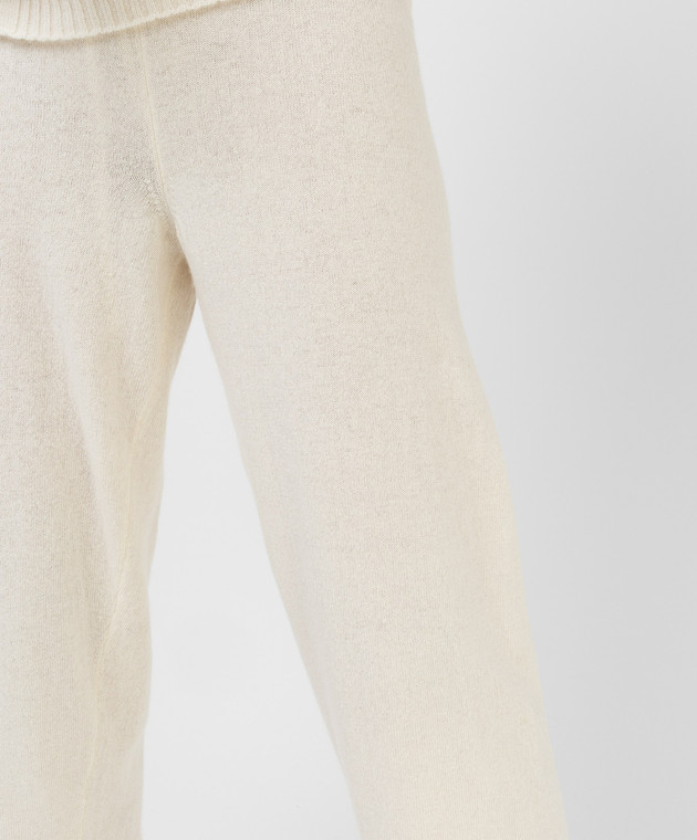 Babe Pay Pls White wool and cashmere joggers DFB034 image 5