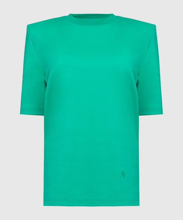 The Attico Зеленая футболка Bella 221WCT04C040