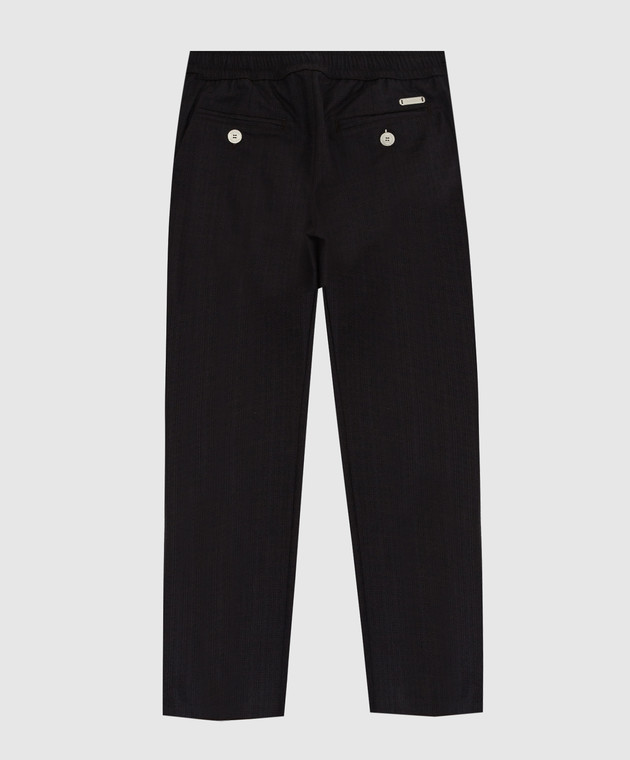 Stefano Ricci Checked wool trousers for children YAT7400040HCMF image 2