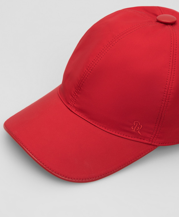 Stefano Ricci Красная кепка из шелка MVF5574PSET2IN изображение 4