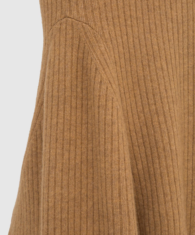 Nanushka Светло-коричневая юбка-годе Alyna NW21FWSK00174 изображение 5