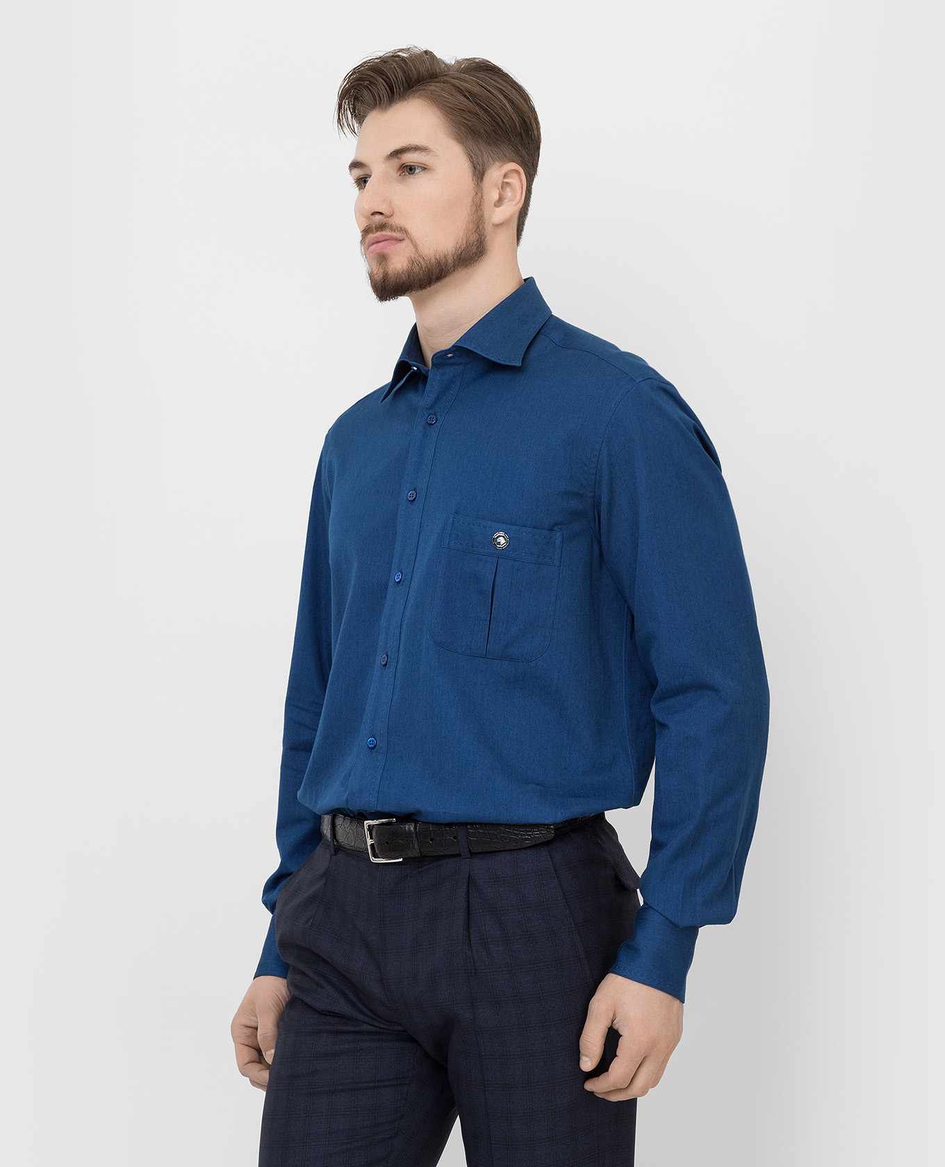 Stefano Ricci Синяя рубашка MC006155EX1500 изображение 3