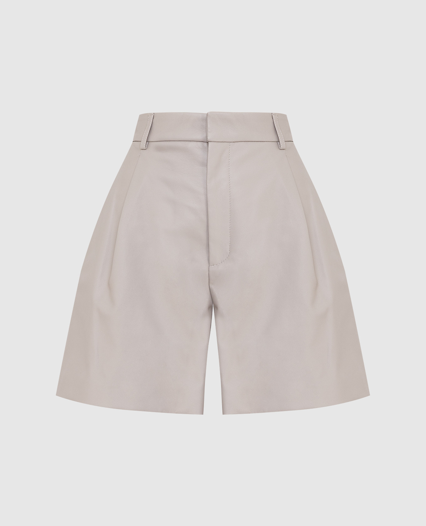 Желтые кожаные бермуды