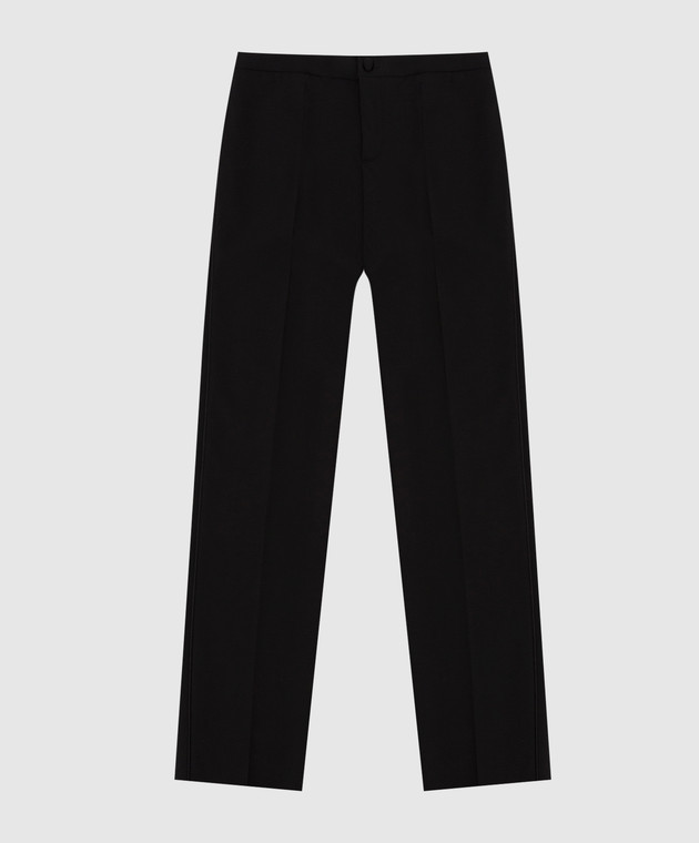 Stefano Ricci Детские черные брюки из шерсти Y2T2600001T00061