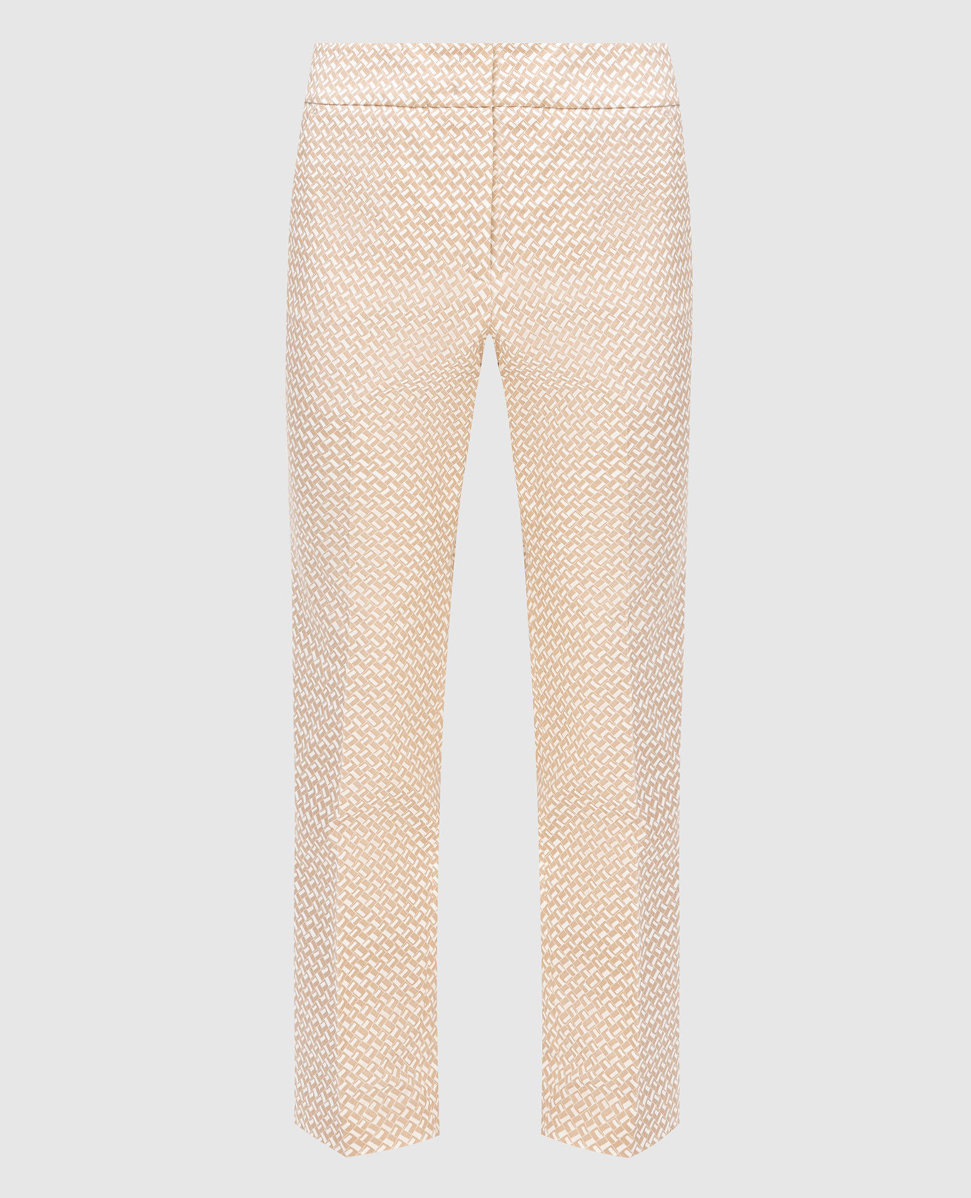 Trousers with geometric pattern