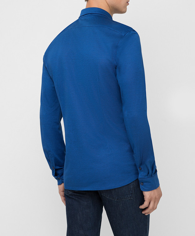 D'Uomo Milano Синяя рубашка 9795CL изображение 4