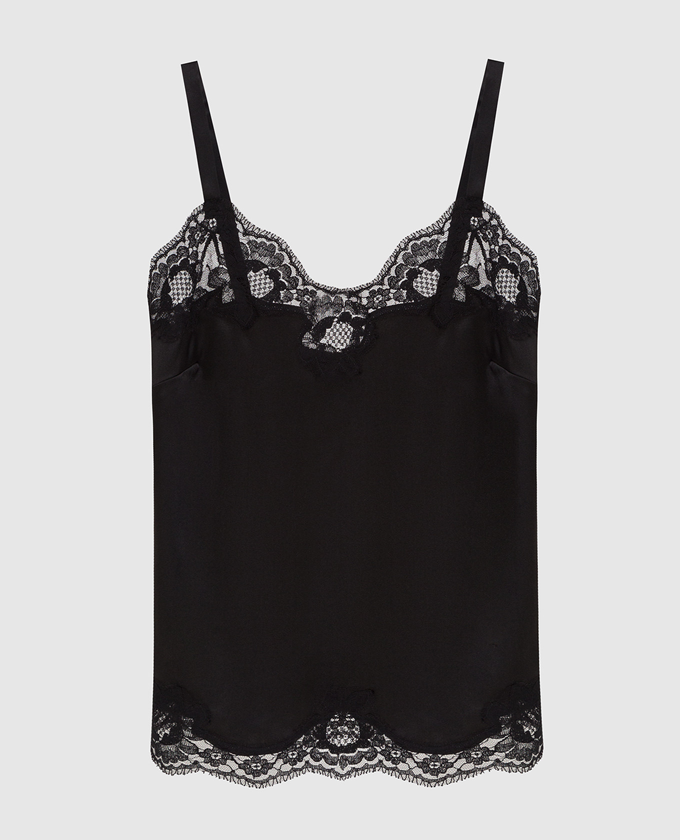 

Черный топ из шелка Dolce&Gabbana, Топы