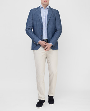 Loro Piana Синий блейзер FAL0961