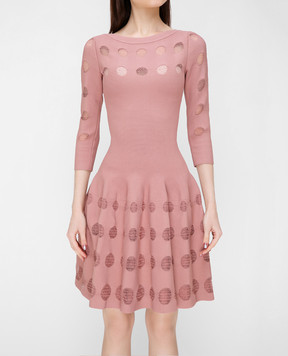 Alaia Розовое платье с перфорацией 7S9RH14CM299