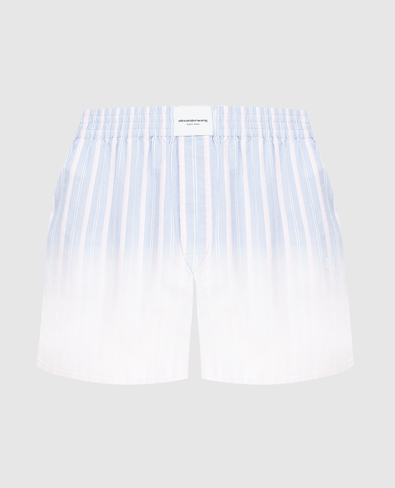 

Шорты с эффектом деграде T by Alexander Wang, Голубой, Шорты