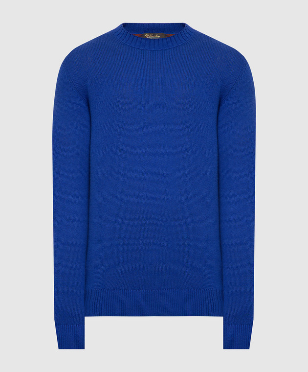 Loro Piana Синій светр з кашеміру FAL7220