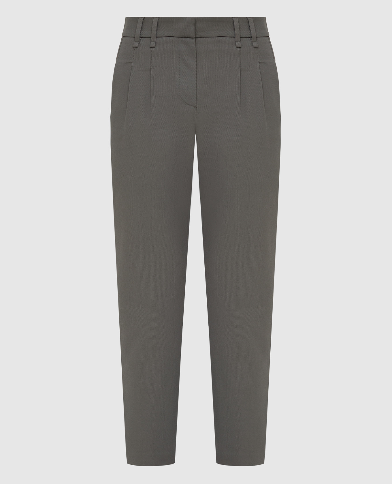 

Зеленые брюки Brunello Cucinelli, Зеленый, Повседневные брюки casual