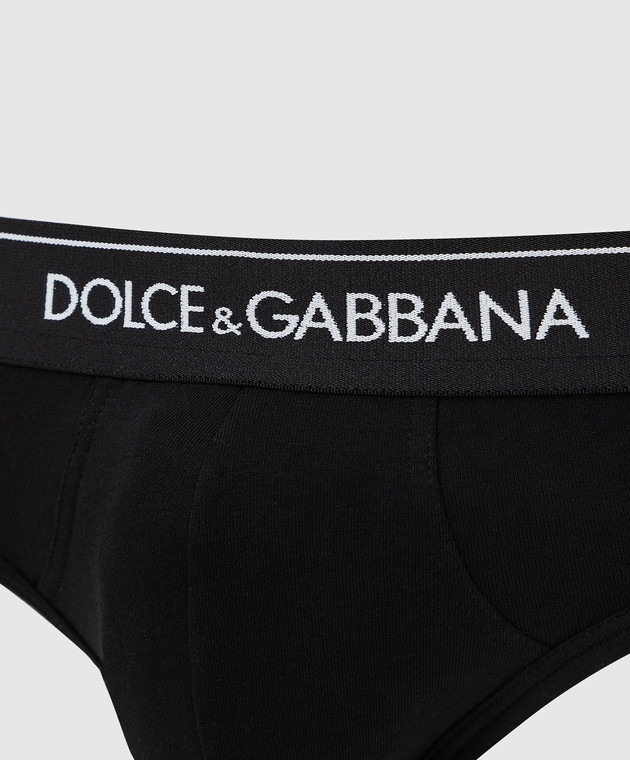 Dolce&Gabbana Набор черных трусов M9C03JFUGIW изображение 3