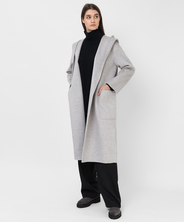 Max Mara Nicole coat in wool and cashmere with slits NICOLE image 2