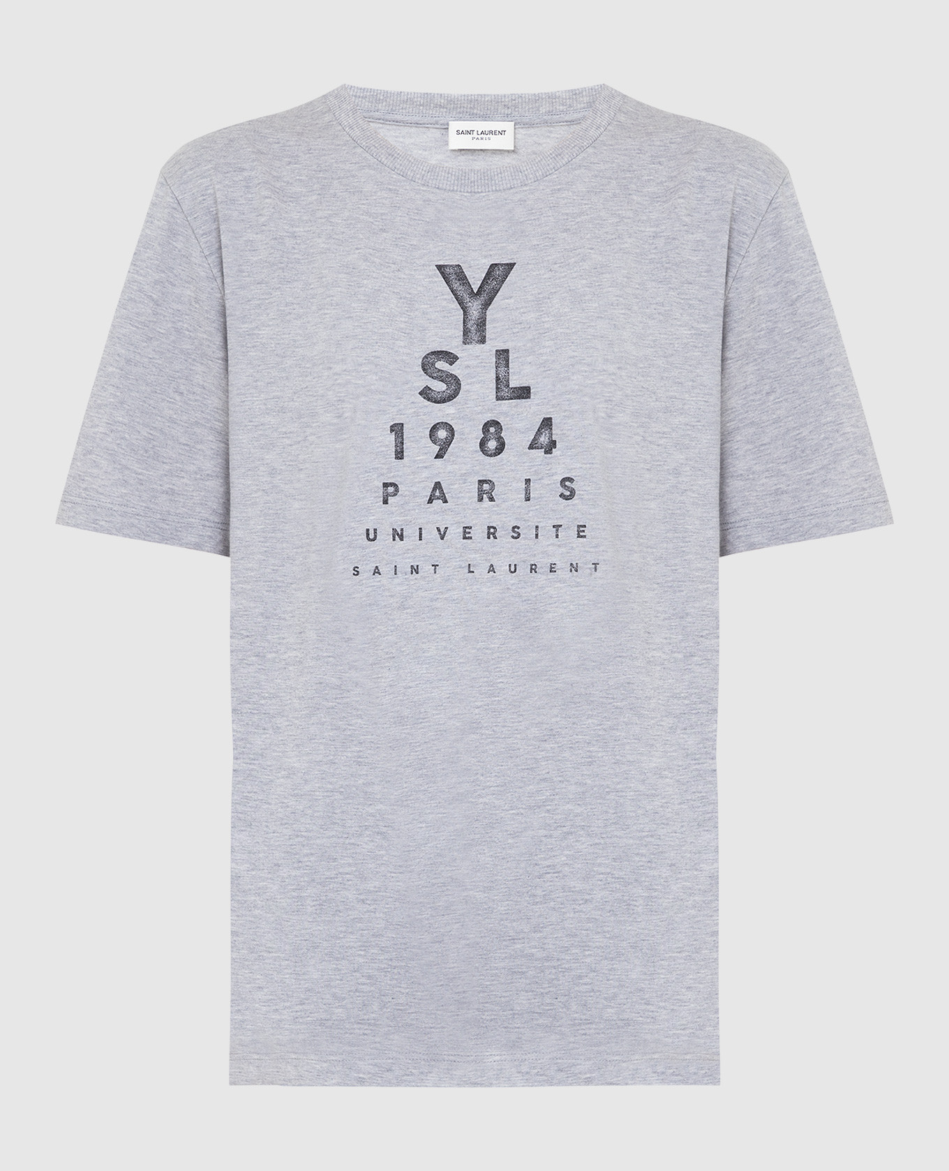 

Футболка YSL 1984 с монограммой, Серый, Футболки