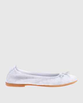 Zecchino D'oro Дитячі сірі балетки із замші F1141503639