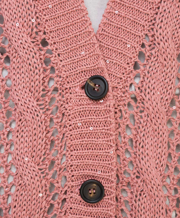 Brunello Cucinelli Розовый кардиган M70310306 изображение 5